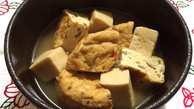 がんもどきと高野豆腐の含め煮 レシピ 作り方 By ゆきプー クックパッド 簡単おいしいみんなのレシピが360万品