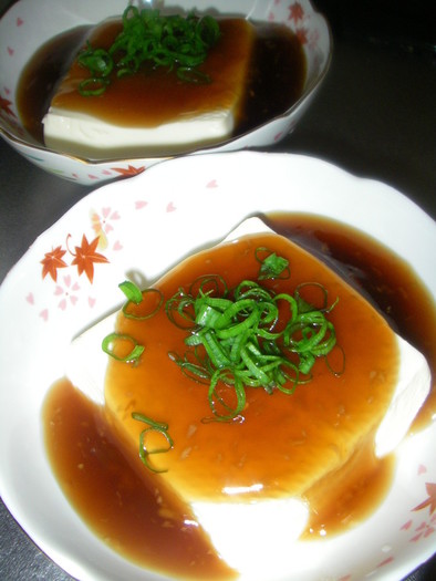 お豆腐のとろとろ❤ฺ生姜あんかけの写真