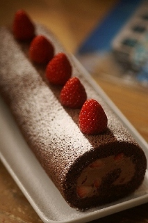 チョコロールケーキの画像