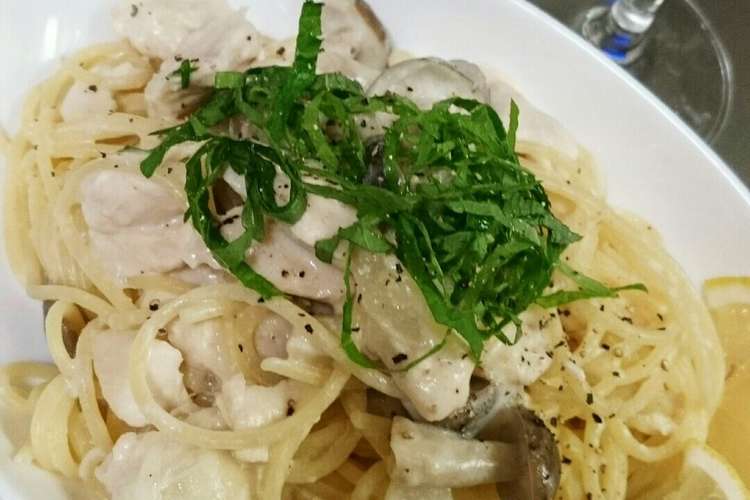 鶏ささみとしめじのクリームパスタ レシピ 作り方 By Threeーsnow クックパッド