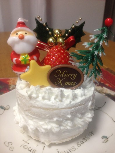 簡単離乳食モグモグ期のクリスマスケーキの写真