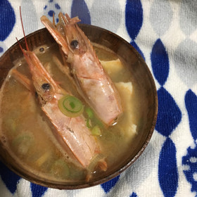 簡単★海老の頭の味噌汁(エビ汁)