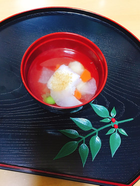 離乳食お雑煮 お餅の代わりにもちもちご飯