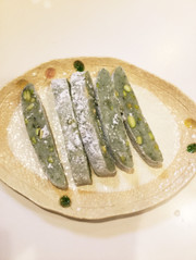 塩味の豆餅の写真