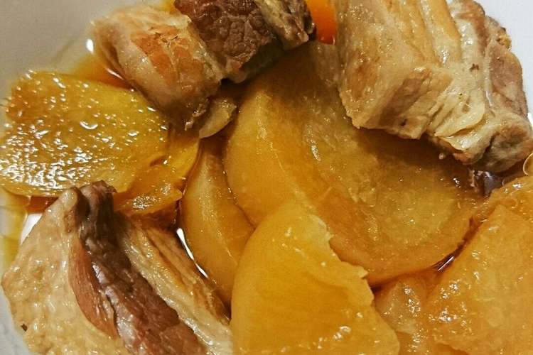 圧力鍋で簡単 E 豚バラ大根 レシピ 作り方 By ﾋﾟｨ クックパッド