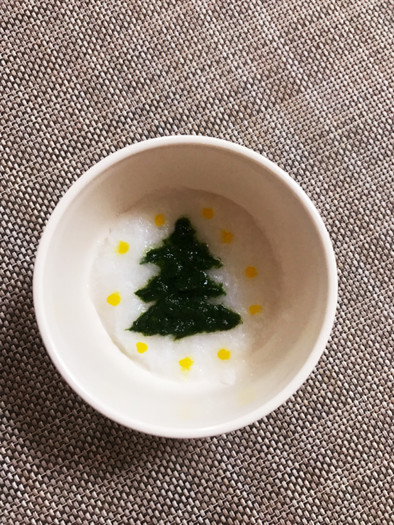 簡単！離乳食初期〜クリスマスツリー〜の写真
