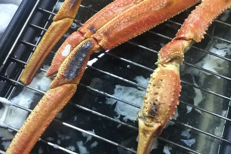 冷凍の松葉ガニで 焼きガニ レシピ 作り方 By はーとねこ クックパッド