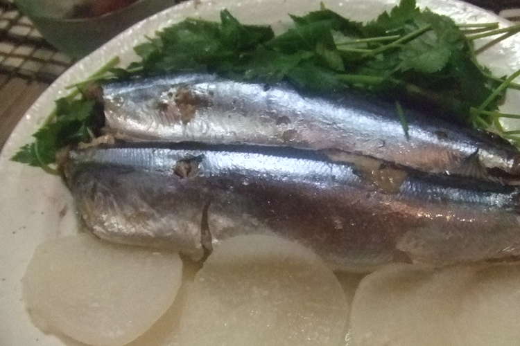簡単レンチン 生秋刀魚 さんま の酒蒸し レシピ 作り方 By 道産子美鈴 クックパッド