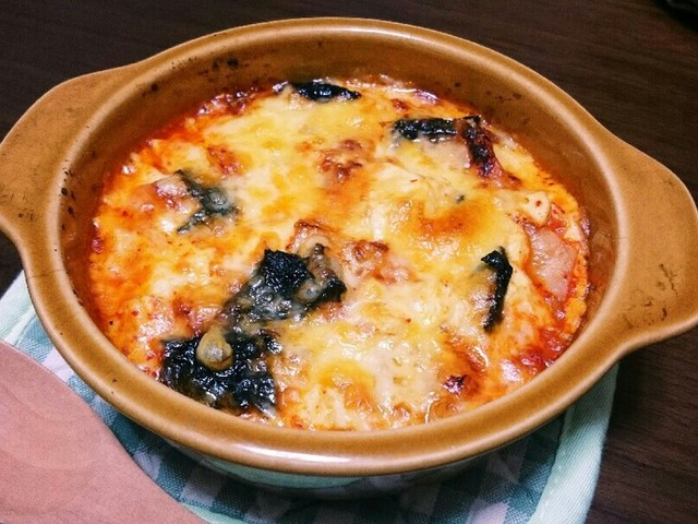 簡単おつまみ キムチと豆腐のチーズ焼き レシピ 作り方 By もぃえ クックパッド 簡単おいしいみんなのレシピが360万品