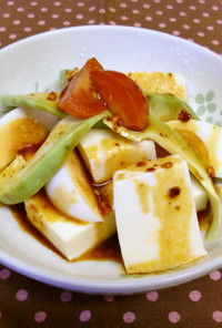 ゆで卵でピータン豆腐風