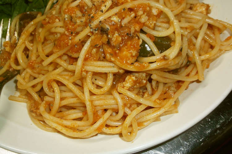 鶏ひき肉でケチャップパスタ レシピ 作り方 By ゆきんこ10 クックパッド 簡単おいしいみんなのレシピが366万品