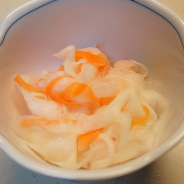 リボン状の紅白なます お節としても レシピ 作り方 By さつきa クックパッド 簡単おいしいみんなのレシピが360万品