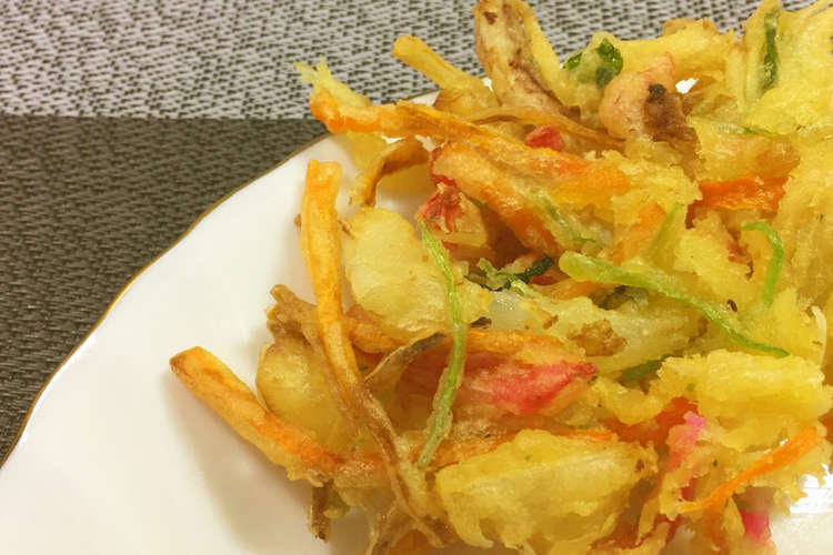 ご家庭でサクサク 簡単かき揚げのコツ レシピ 作り方 By はるか 食の贅沢 クックパッド