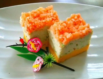 低糖質レシピ☆おせちに！海老の錦玉子の写真
