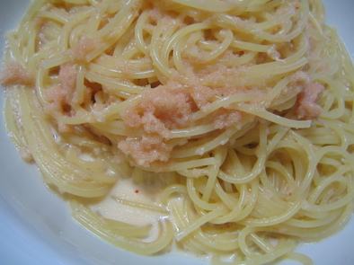 サラサラ明太子（たらこ）スパゲティの写真