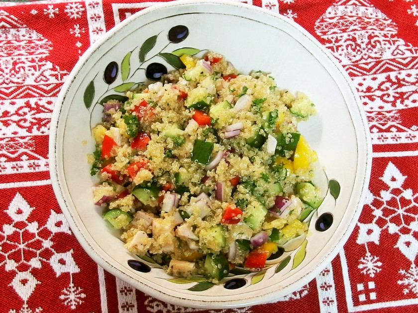 インドのキヌアサラダのレシピ