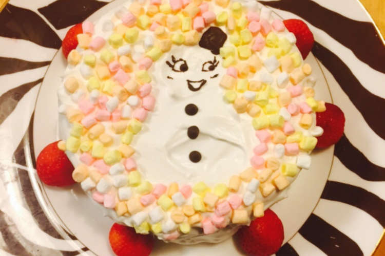 雪だるまのクリスマスケーキ レシピ 作り方 By クックpjb11a クックパッド