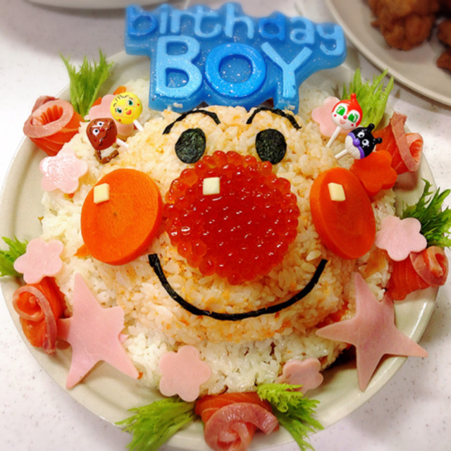 ちらし寿司ケーキ アンパンマン レシピ 作り方 By Cazra クックパッド
