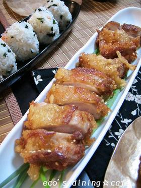 簡単☆さっぱり☆鶏ももの塩唐揚げ♬♩♫♪