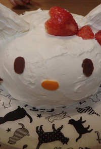 キティちゃんのプリンdeドームケーキ