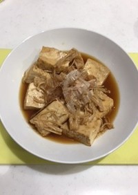 15分でできる焼豆腐とえのきの煮物