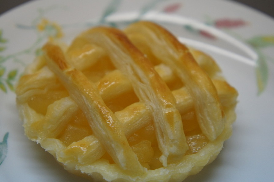 パイシートでクリームチーズアップルパイの画像