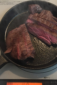 120℃で作る厚切りステーキ