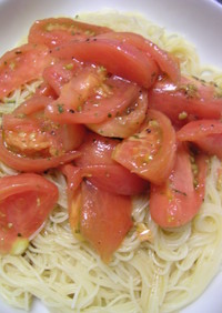 トマトの冷製パスタ