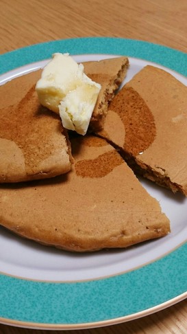 きな粉とバナナ入りホットケーキ♥