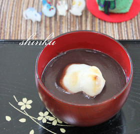 簡単♪こしあんでおしるこ