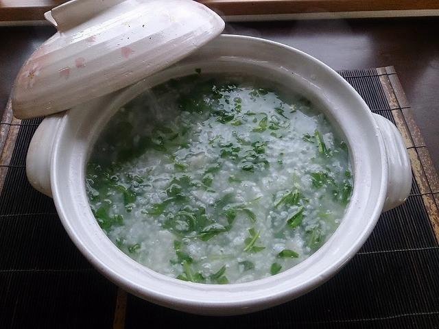 お米から土鍋で炊く七草粥☆5の画像