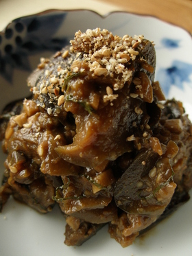 なすと大葉の味噌炒め
