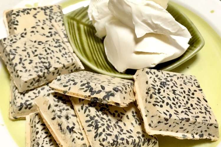 南部ゴマ煎餅クリームチーズ レシピ 作り方 By 梅乃花おり クックパッド 簡単おいしいみんなのレシピが357万品