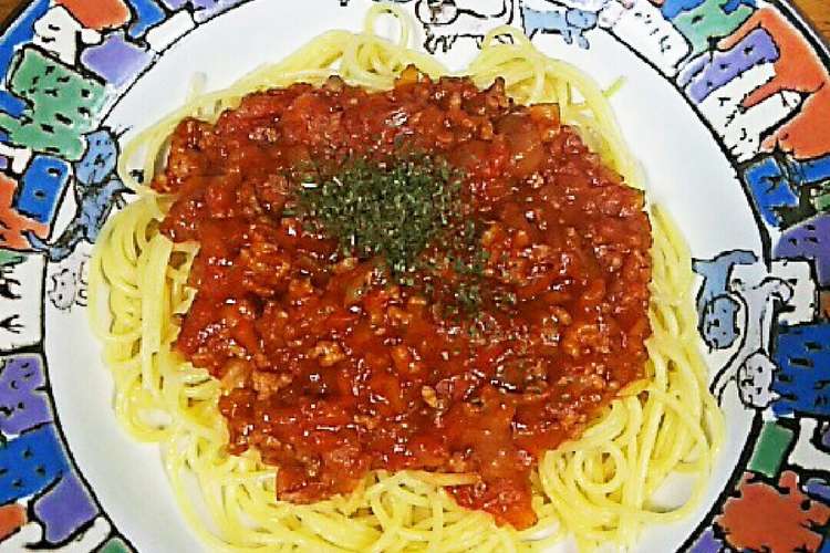 ミートソース オリジナル レシピ 作り方 By りーたんぺっ クックパッド