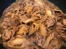 お手頃外国産切り落とし牛肉で牛丼の具