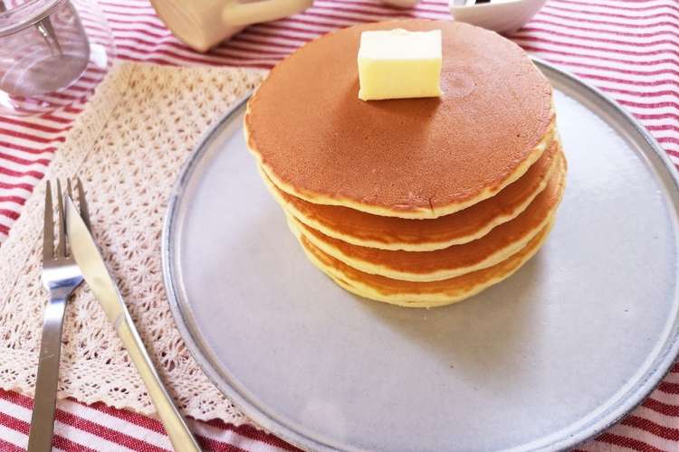 朝食に 糀でふあふあ 甘酒ホットケーキ レシピ 作り方 By かぞくのごはん クックパッド