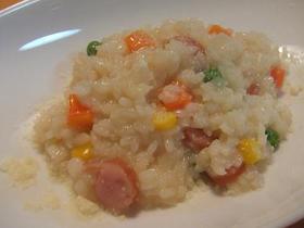簡単♪野菜とソーセージのリゾット