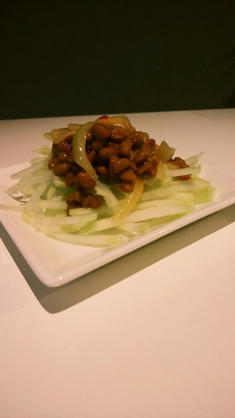 納豆ドレッシングの大根サラダの画像