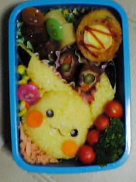 キャラ弁ポケモン ピカチュウのお弁当