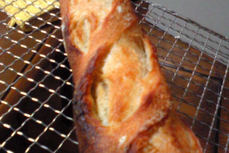 捏ねなくていいパンｄｅフランスパン レシピ 作り方 By つかけい クックパッド 簡単おいしいみんなのレシピが351万品