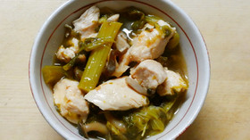 簡単和食の一品*菜の花と鶏ささみの和風煮