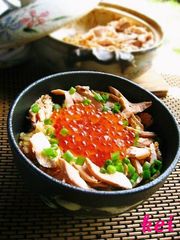 土鍋でご飯♪はらこ飯の写真