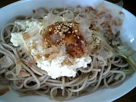 ヘルシー☆豆腐ぶっかけ蕎麦