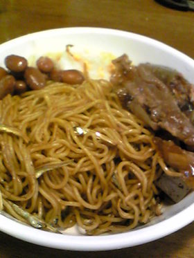 カルシウムたっぷり小魚入り焼きそば