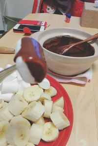 1人用土鍋で簡単チョコレートフォンデュ