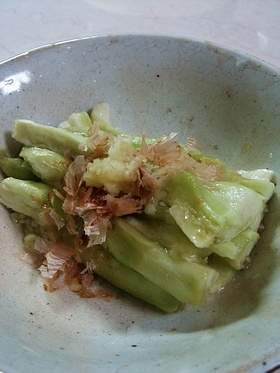 レンジでつくる翡翠なす