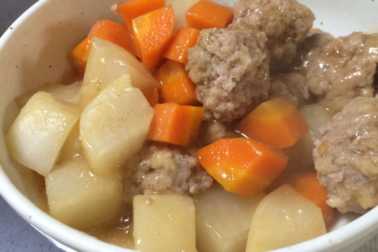 カブと簡単柔らか肉団子のとろみ煮 レシピ 作り方 By ゆみゆみかりん クックパッド 簡単おいしいみんなのレシピが376万品