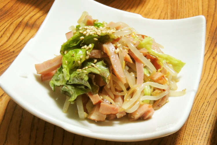 すぐ出来る お歳暮焼き豚の和え物 もやし レシピ 作り方 By りんご華 1219 クックパッド 簡単おいしいみんなのレシピが351万品