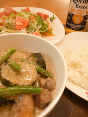 あっという間に!タイのグリーンカレー