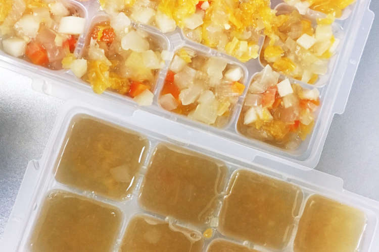 離乳食 野菜のおかずとスープ 醤油味 レシピ 作り方 By Sakuri クックパッド